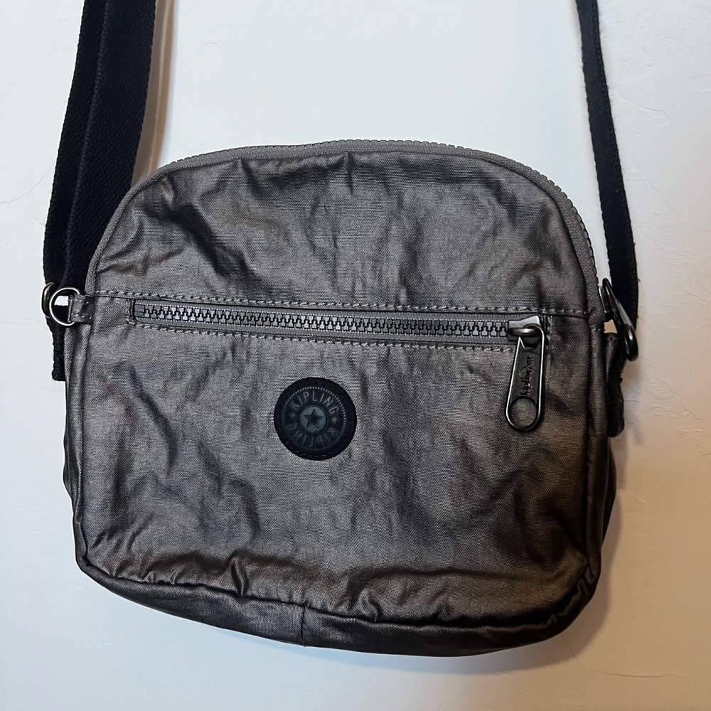 Kipling Keefe Crossbody Bag Pewter